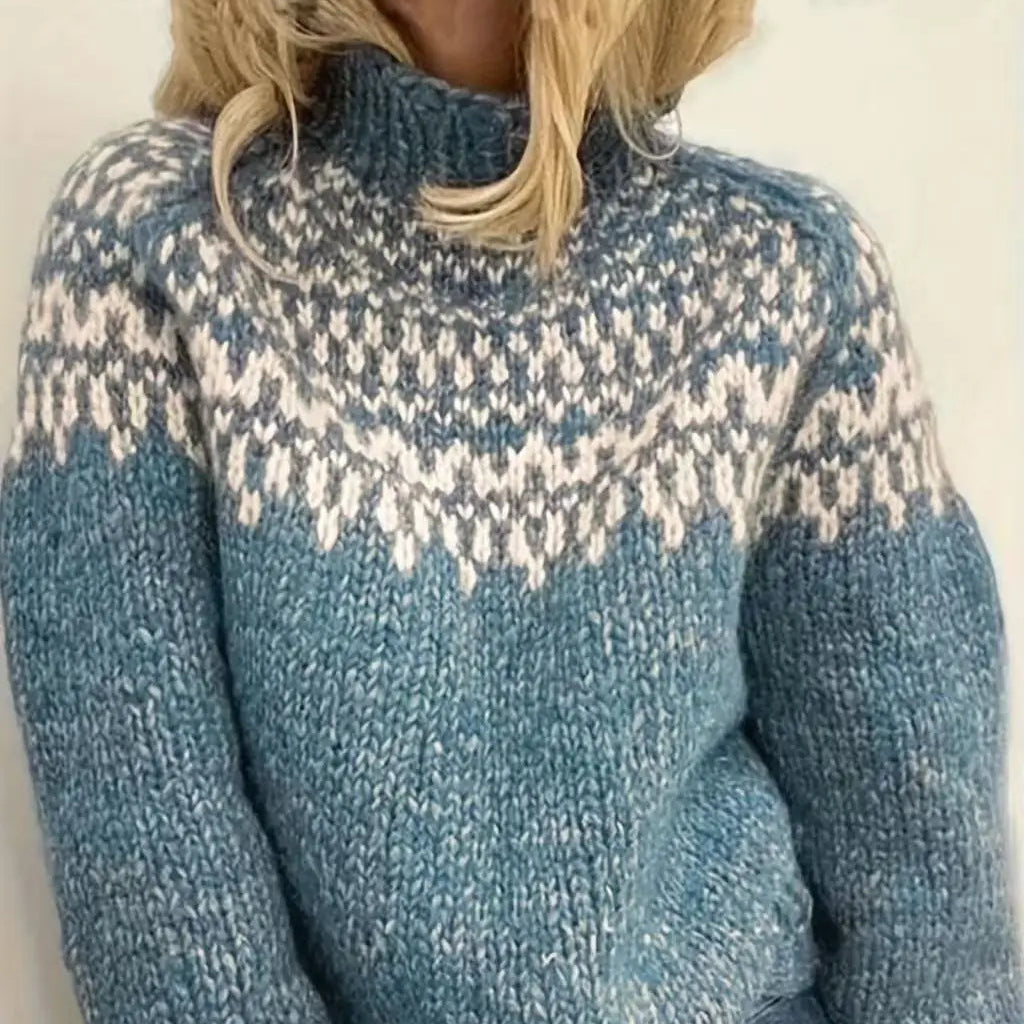 Pull en maille à manches longues pour femmes