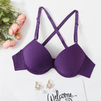 Soutien-gorge de soutien en acier à bande violette pour femmes