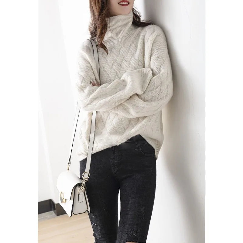 Pull ample à manches longues pour femmes