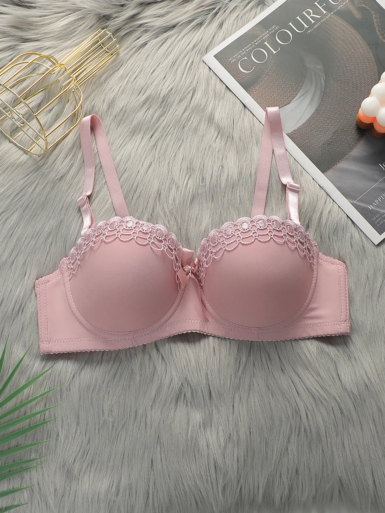 Soutien-gorge à fleurs brodées pour femmes