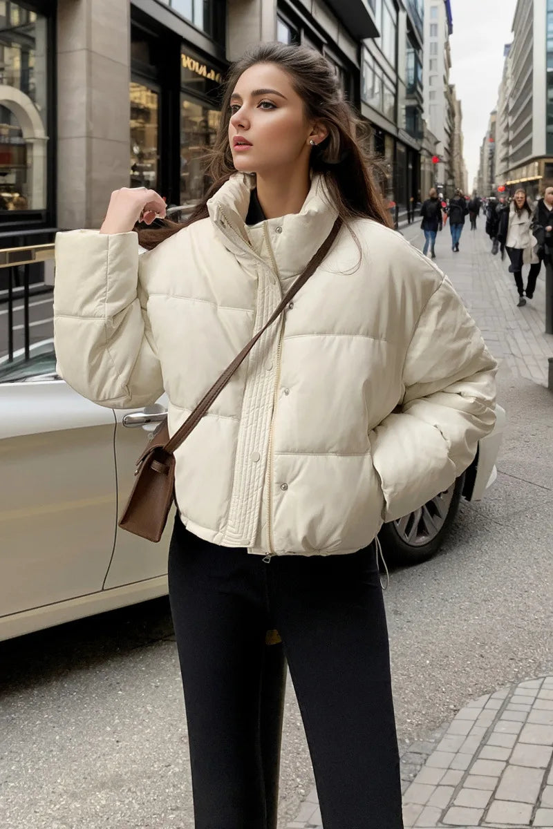 Veste en similicuir pour femmes