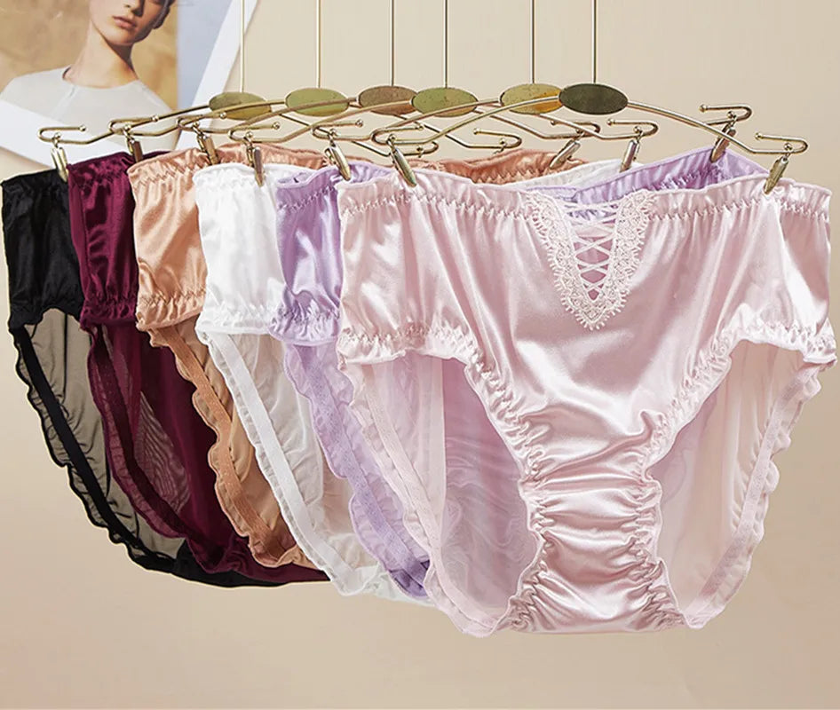 Culottes en soie et satin pour femmes