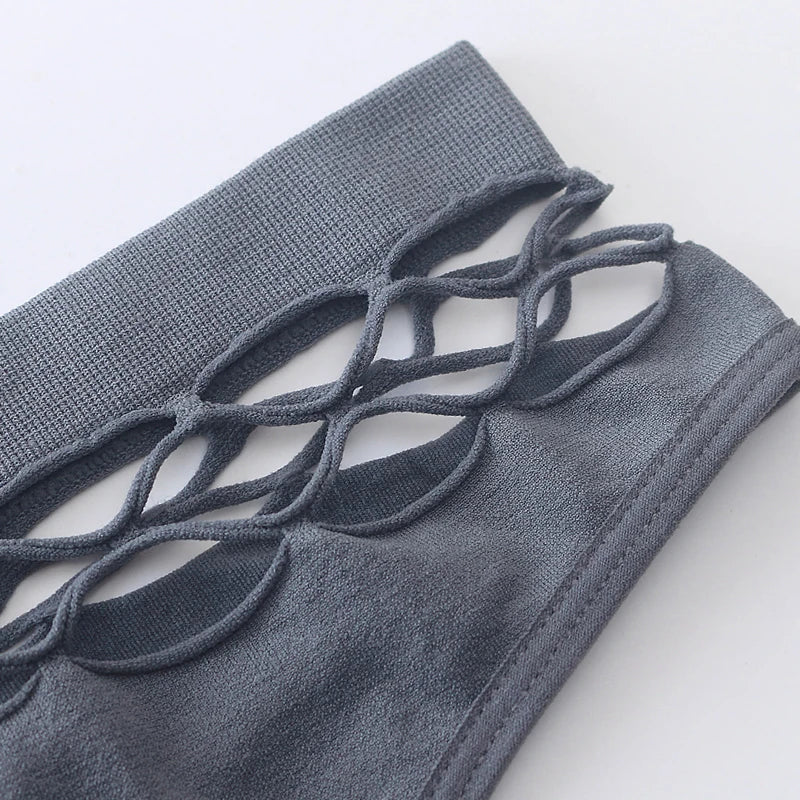 String Taille Haute Femme – Maille Ajourée Sans Couture