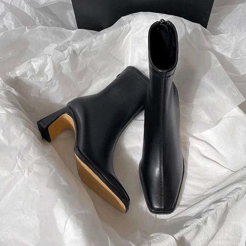 Bottines vintage chaudes en coton pour femmes