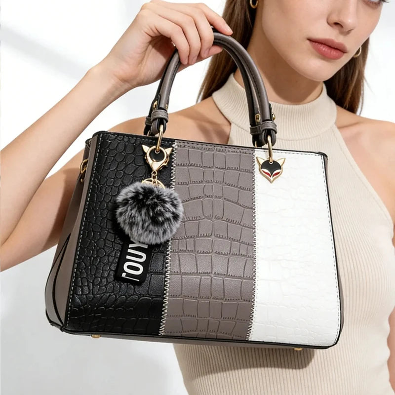 Sacs à main en cuir PU à motif crocodile