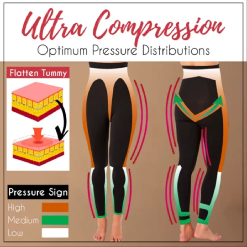Leggings gainants taille haute en similicuir pour femmes