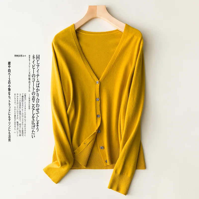 Cardigans à simple boutonnage pour femmes