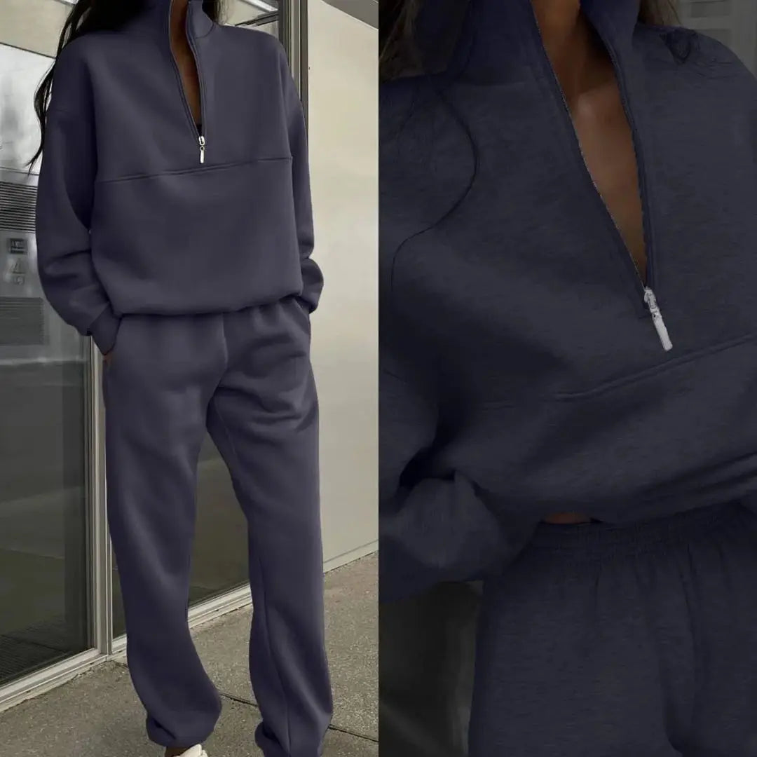 Ensembles deux pièces avec pantalon ample et haut assortie pour femmes