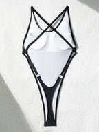 Maillot de bain une pièce micro G string croix dos nu pour femmes