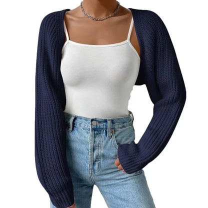 Cardigan Court Femme – Maille et Manches Longues