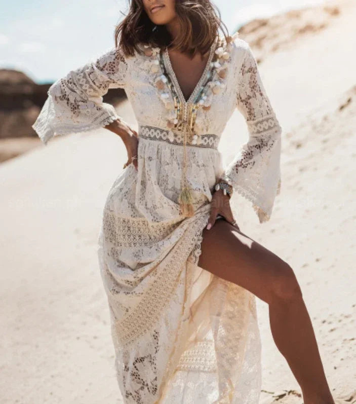 Robe en dentelle pour femmes