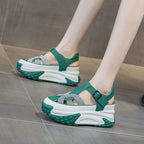 Sandales en cuir véritable pour femmes