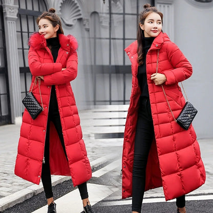 Manteau Long d’Hiver Femme – Coton