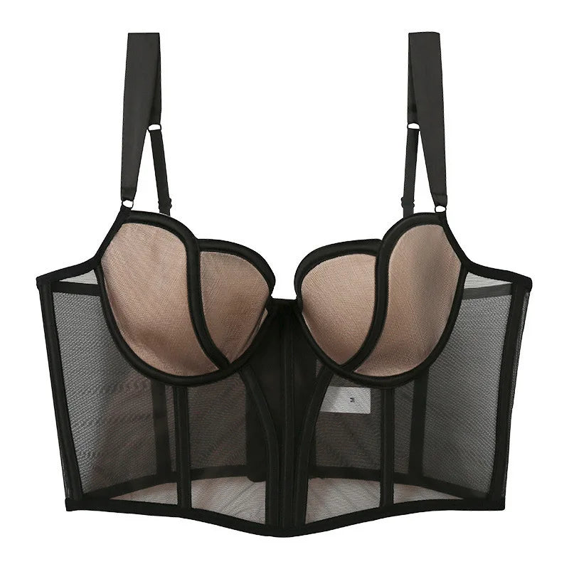 Soutien-gorge Push Up transparent pour femmes
