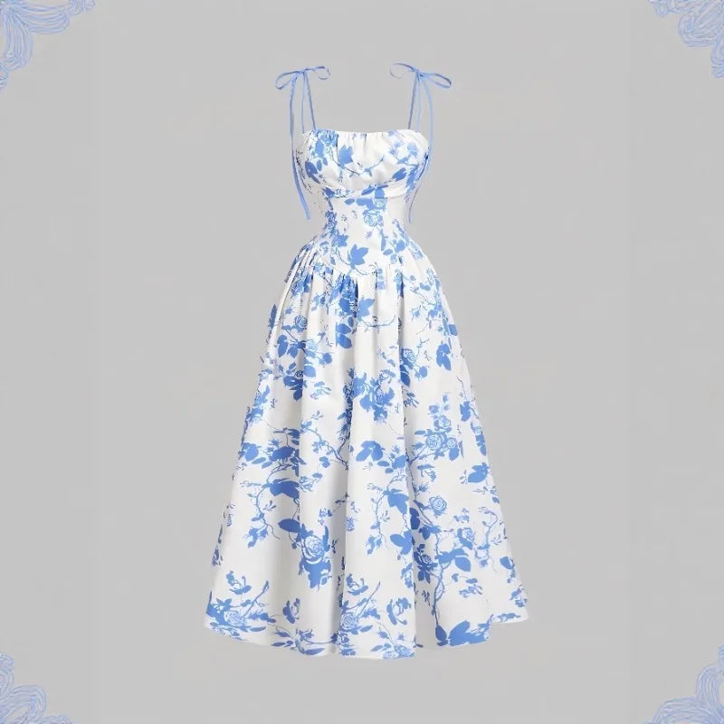 Robe élégante et intellectuelle à imprimé floral pour femmes