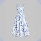 Robe élégante et intellectuelle à imprimé floral pour femmes