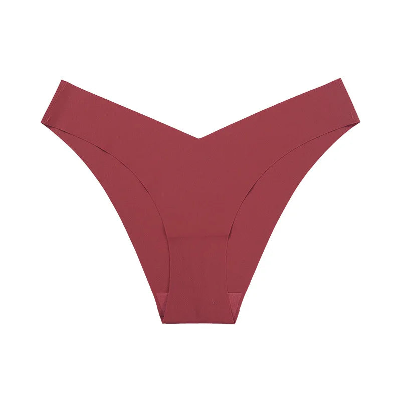 String en soie taille basse sans trace pour femmes