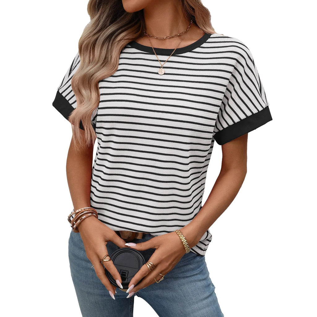 T-shirts slim rayés pour femmes