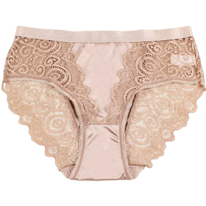 Culottes soie Satin taille basse pour femmes
