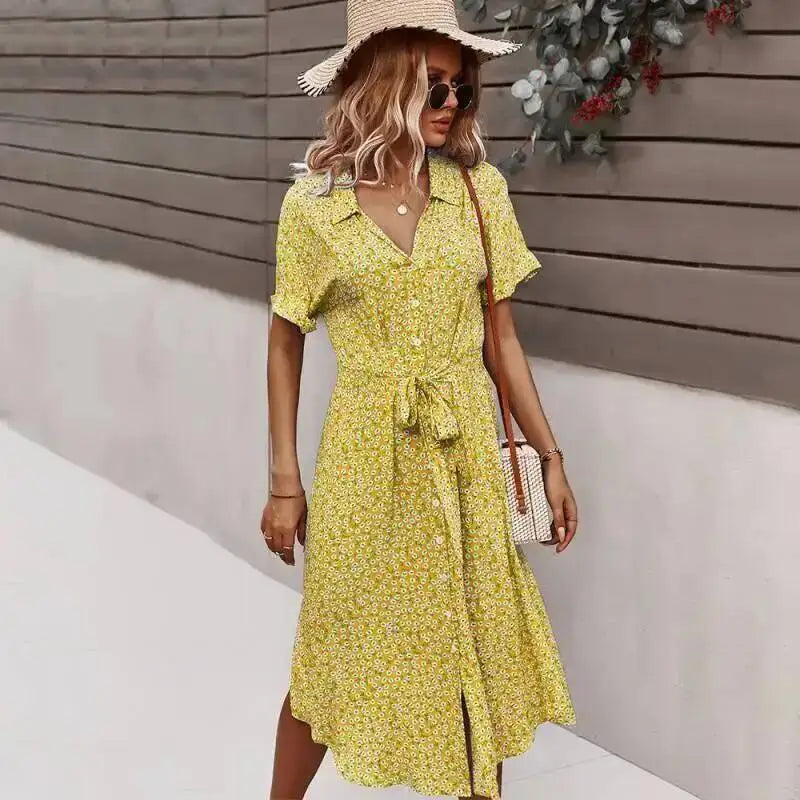 Robe à imprimé Floral pour femmes