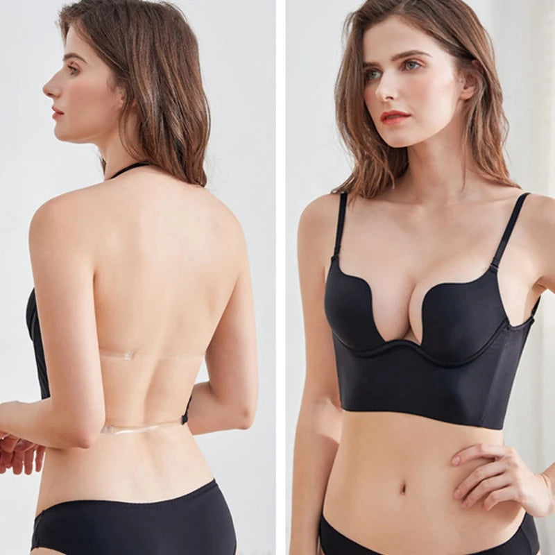 Soutien-gorge Invisible avec Bretelles transparentes pour femmes