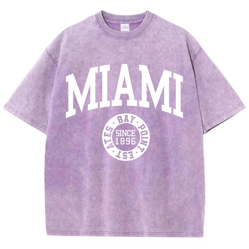 T-Shirt Femme en Coton Délavé – Look Casual