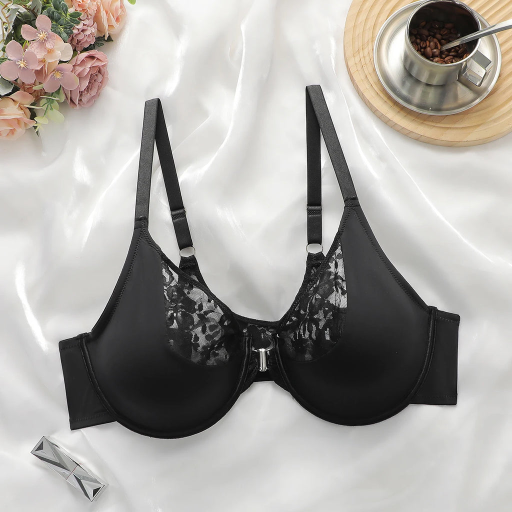 Soutien-gorge en dentelle avec boucle avant pour femmes
