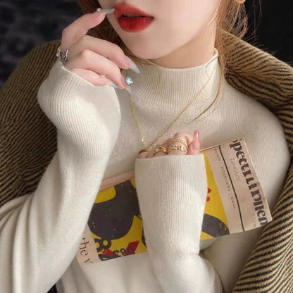 Pull Doux Femme – Maille et Col Semi-Montant