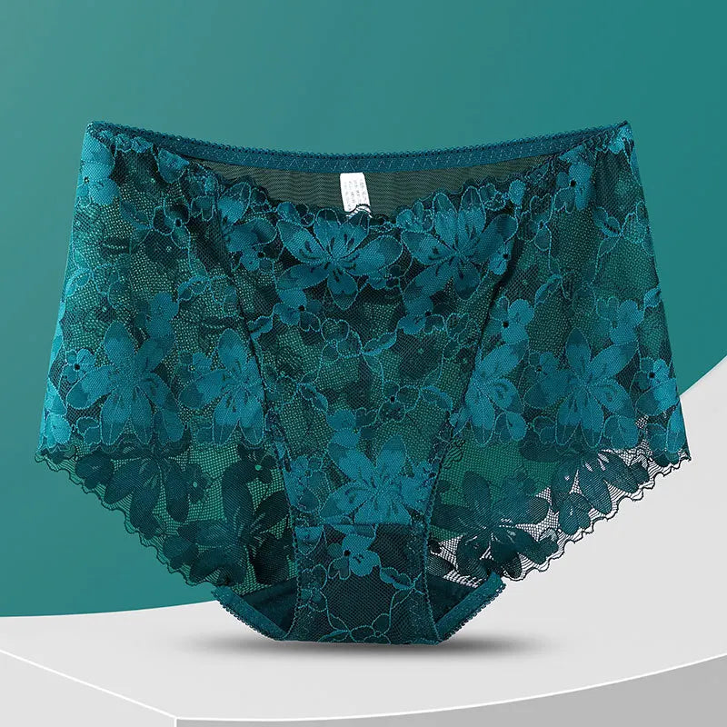 Culotte en dentelle florale pour femmes