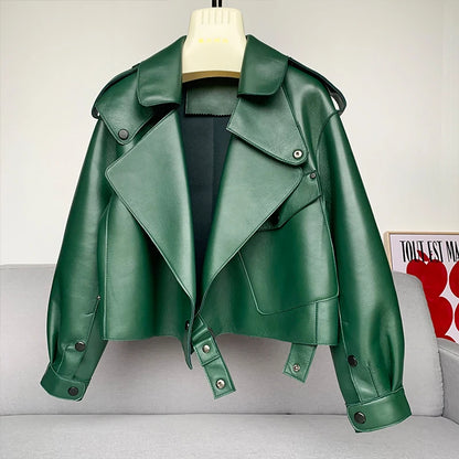 Manteau Femme – Peau de Mouton et Cuir Véritable