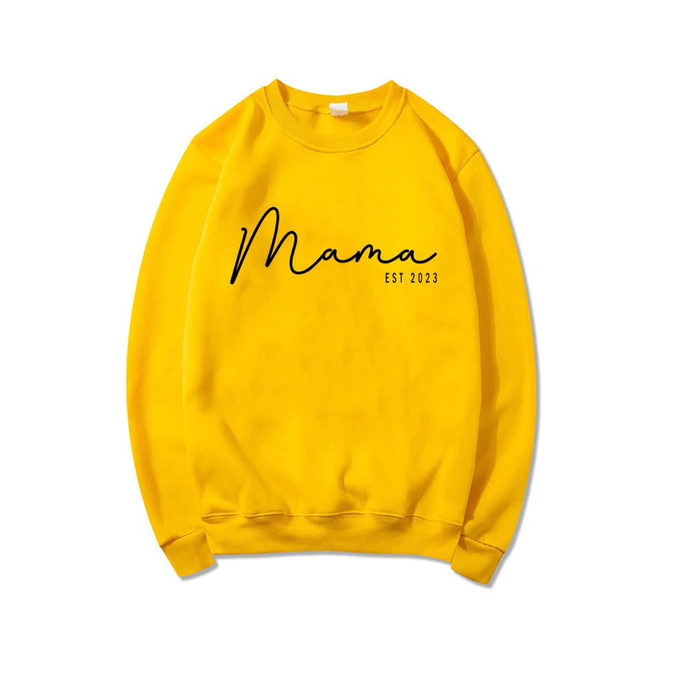 Sweat-Shirt à manches et col ras du cou pour femmes