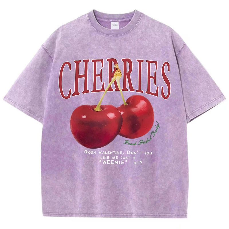 T-shirts en coton lavé pour femmes