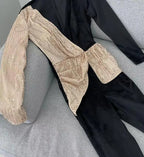 Combinaison à paillettes taille haute pour femmes