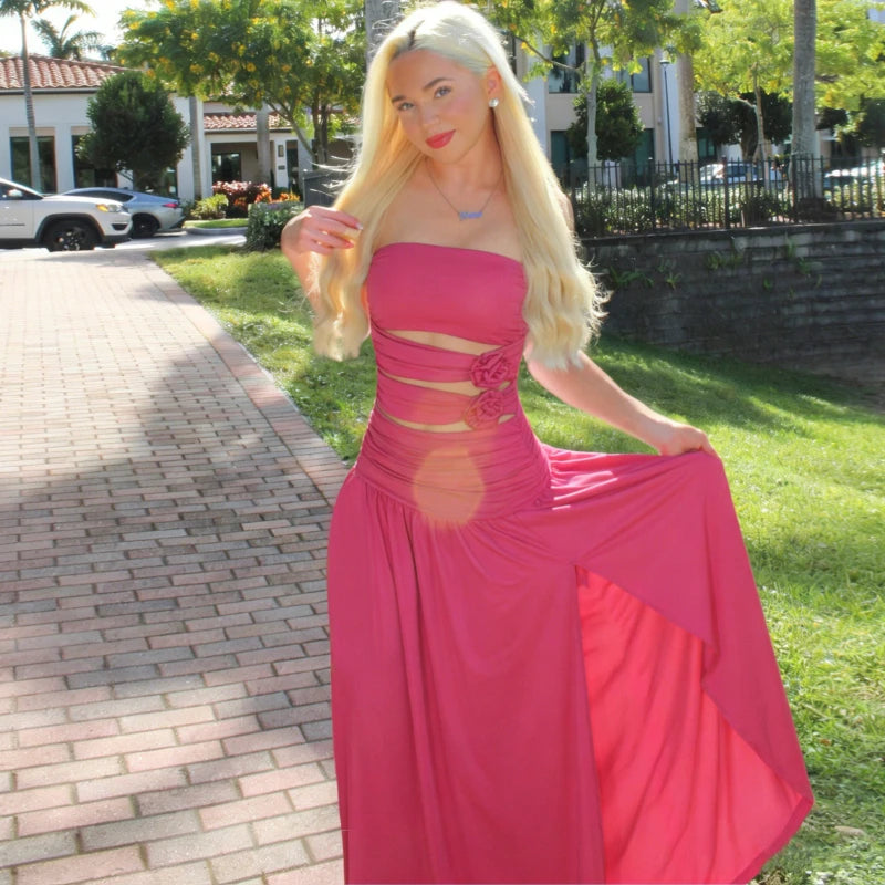 Robe longue bustier d'été pour femmes