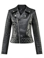 Veste court en pu faux cuir pour femmes