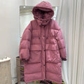 Manteau longue à capuche chaude pour femmes