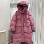 Manteau longue à capuche chaude pour femmes