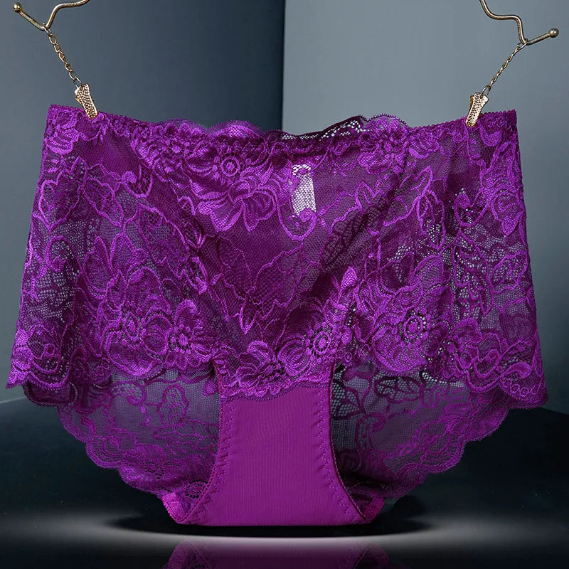 Culotte sexy en dentelle effet push-up, sans coutures  pour femmes