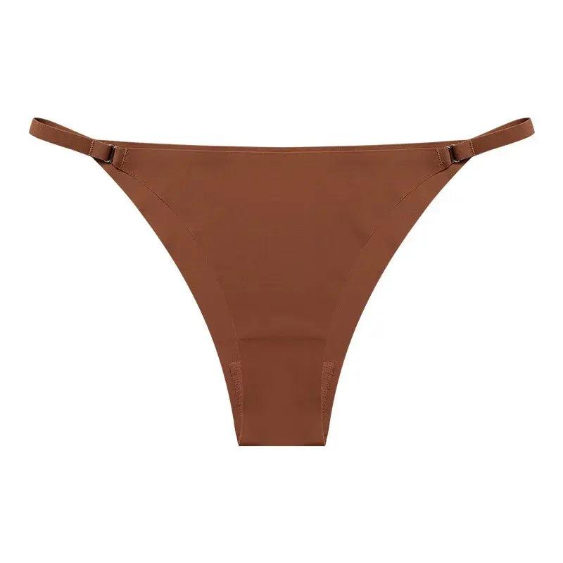 Culotte sexy en coton avec ceinture fine pour femmes