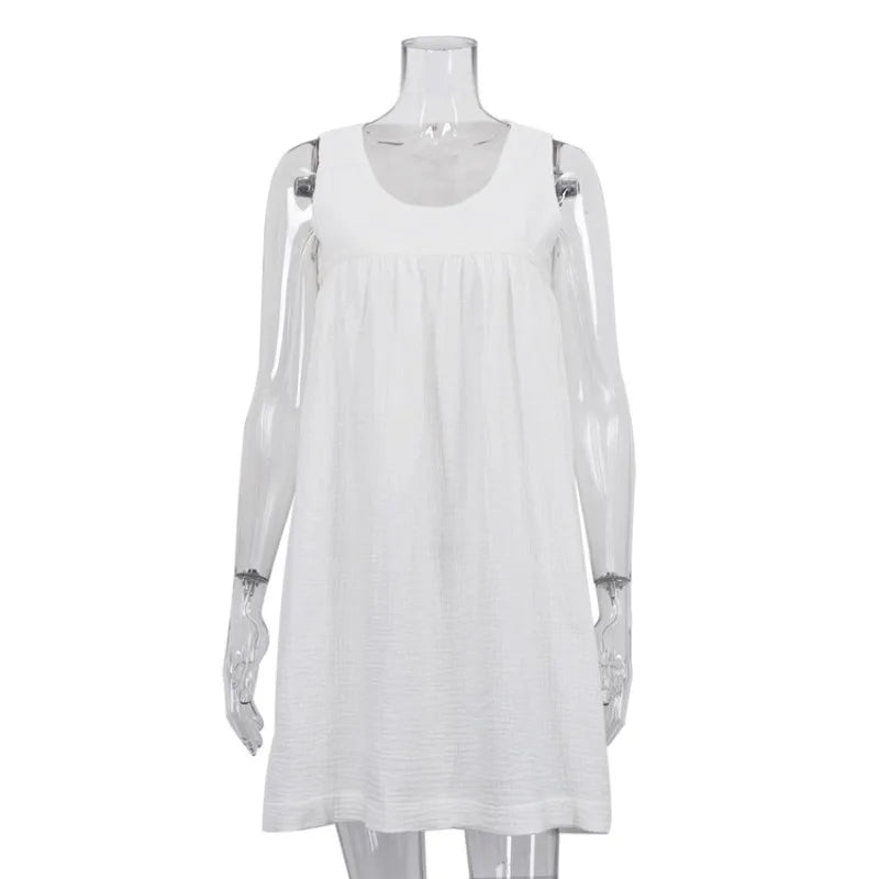 Robe courte d'été décontractée pour femmes