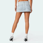 Mini jupe en jean pour femme