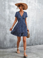 Robe d'été courte style Boho pour femmes