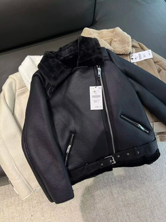 Veste Réversible Femme – Effet Fourrure Chic