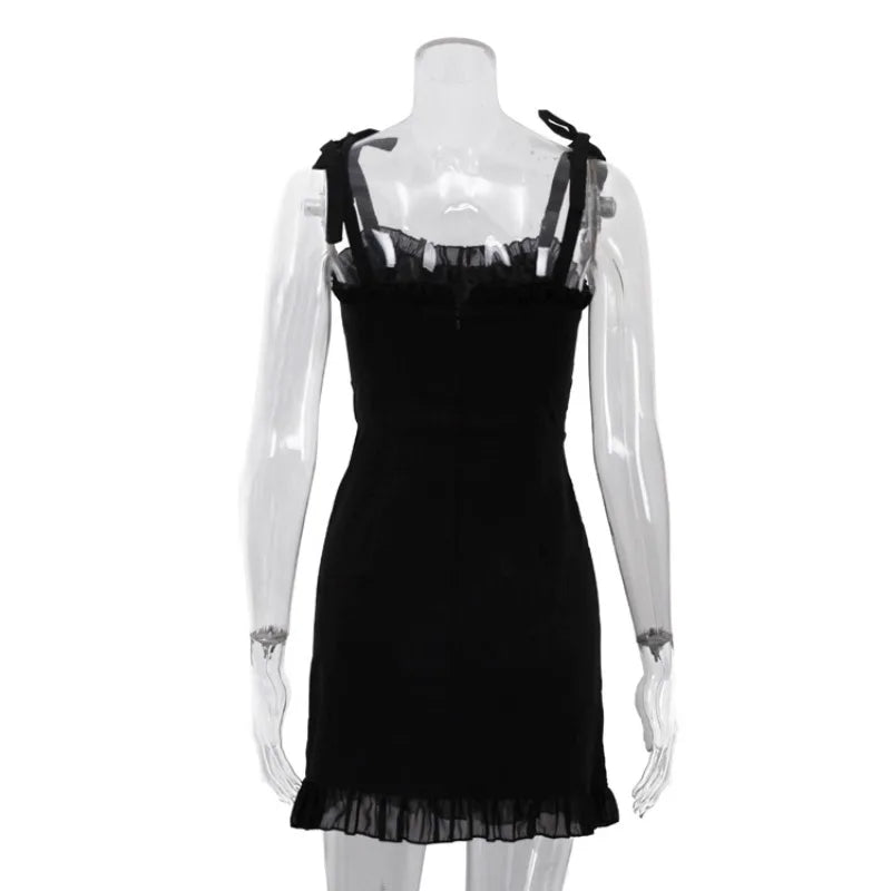 Robe mini dos nu sexy pour femmes