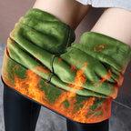 Leggings doublés de sourire en cuir PU pour femmes