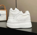 Basket en cuir véritable pour femmes