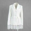 Veste de costume en dentelle pour femmes