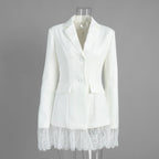 Veste de costume en dentelle pour femmes
