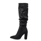 Bottes hautes à bout pointu tendance pour femmes