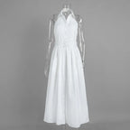 Robe longue dos nu pour femmes